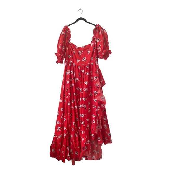 NWOT The Ruffle Gown Dress in Sweet Caroline Floral Print Coquette Milk Maid 3X - Picture 3 of 15